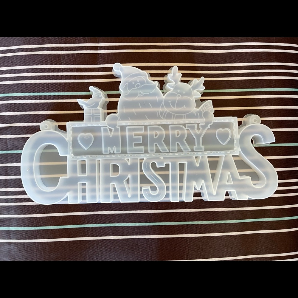 MERRY CHRISTMAS SILICONE MOLD